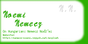 noemi nemecz business card